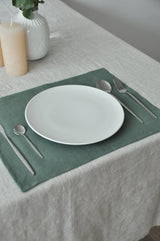 Undyed linen tablecloth - True Things