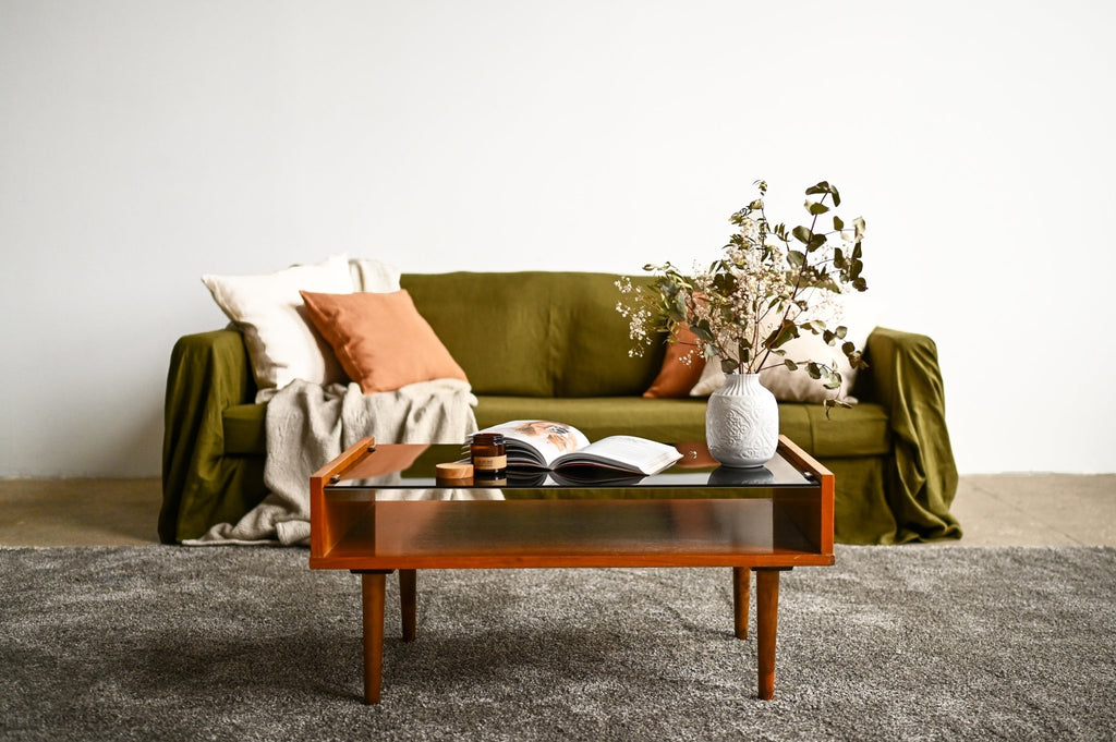 Undyed waffle coverlet - True Things