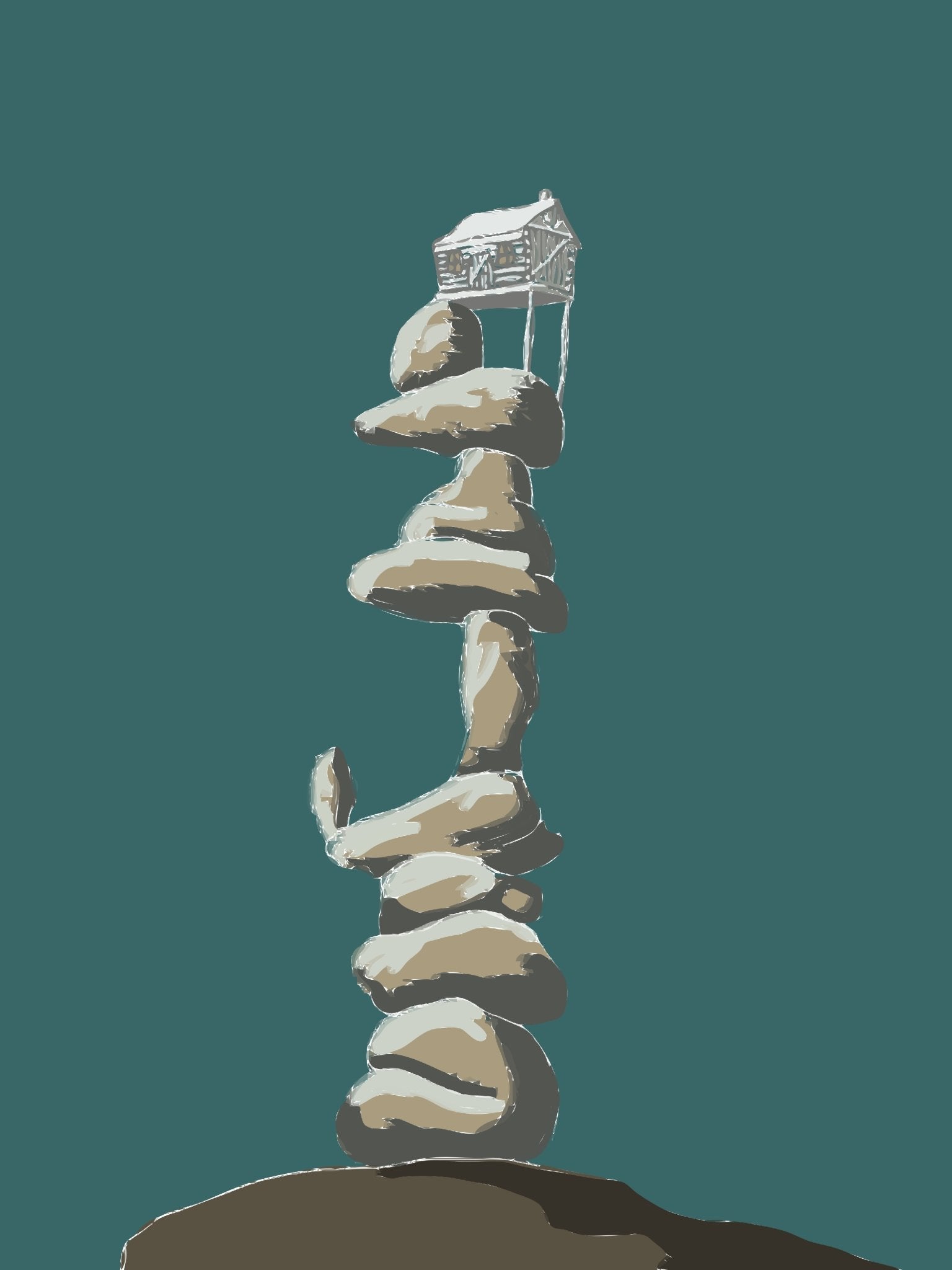 Unite for Peace in Ukraine. Digital postcard "Stones". Instant download media file - True Things