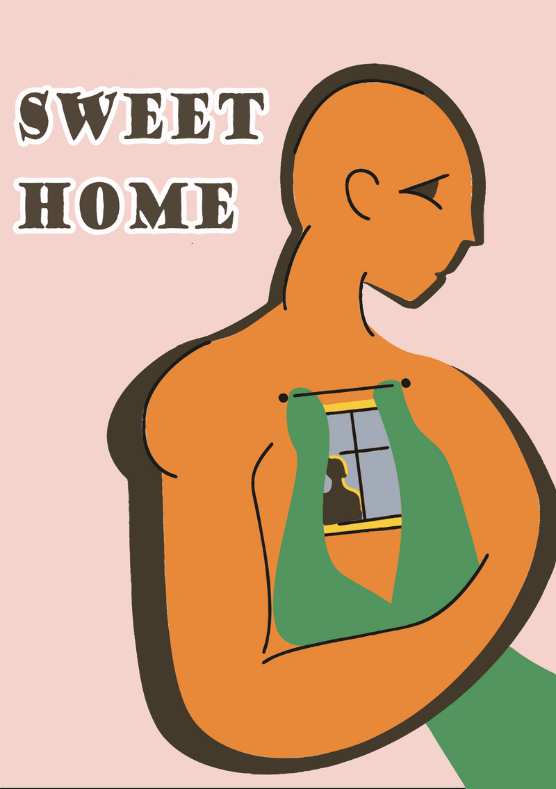 Unite for Peace in Ukraine. Digital postcard "Sweet home". Instant download media file - True Things