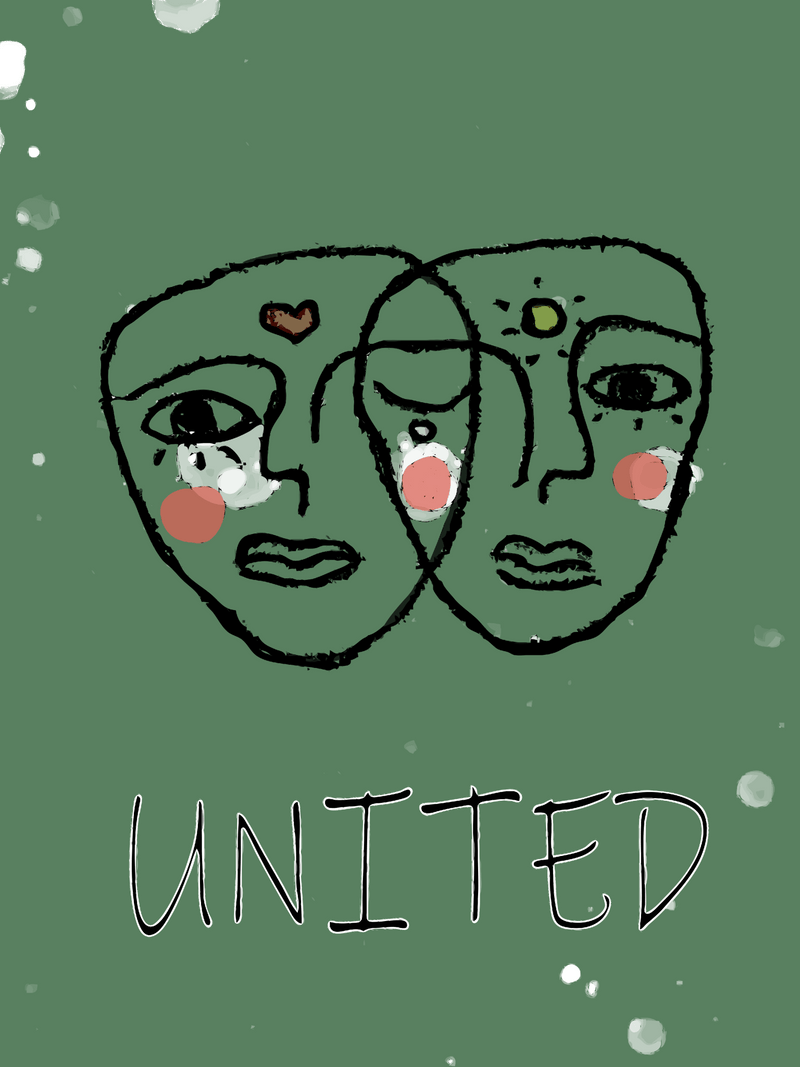 Unite for Peace in Ukraine. Digital postcard "United". Instant download media file - True Things